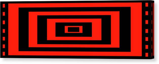 Pop Art Canvas Print featuring the digital art Red Rectangle by Mike McGlothlen