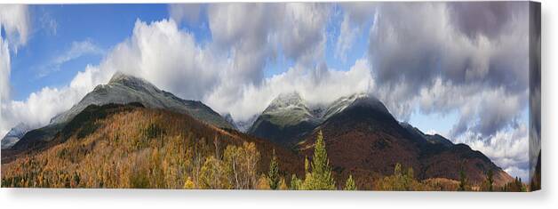 Mount Canvas Print featuring the photograph Mount Washington with Autumn Snow by Gregory Scott