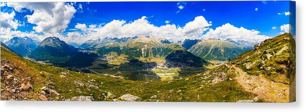 Bavarian Canvas Print featuring the photograph Swiss Mountains #25 by Raul Rodriguez