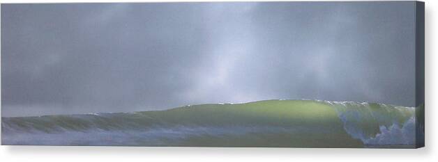 Wave Canvas Print featuring the painting Before the Rain by Philip Fleischer