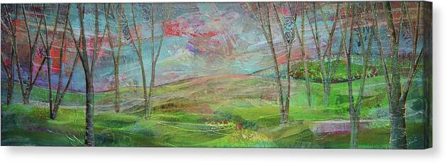 Michigan Canvas Print featuring the painting Dreaming Trees by Shadia Derbyshire
