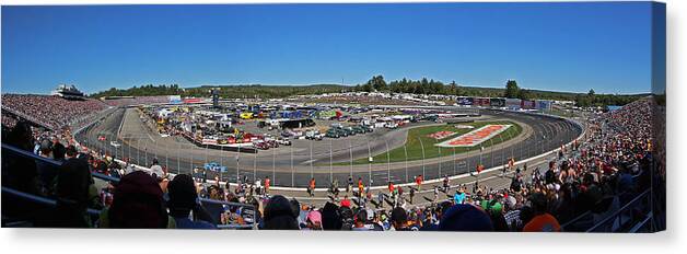 New Hampshire Motor Speedway Canvas Print featuring the photograph New Hampshire Motor Speedway by Juergen Roth