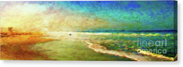Beach Canvas Print featuring the photograph On The Beach by Jerome Stumphauzer