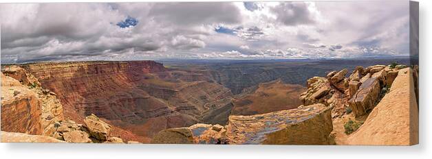  Canvas Print featuring the photograph April 2023 Muley Point Pano by Alain Zarinelli