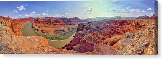 Dead Horse Point State Park Canvas Print featuring the photograph November 2021 Dead Horse Point Bend by Alain Zarinelli