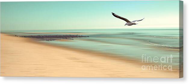 Peaceful Canvas Print featuring the photograph Desire - Light by Hannes Cmarits