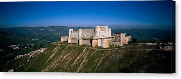 Photography Canvas Print featuring the photograph High Angle View Of A Fort, Crac Des by Panoramic Images