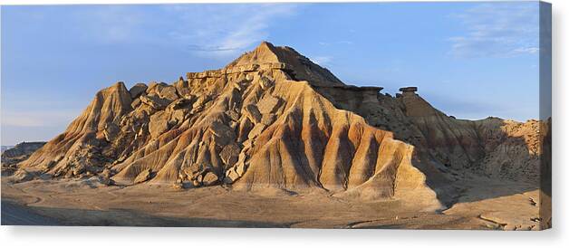 Albert Lleal Canvas Print featuring the photograph Rock Formation Bardenas Reales Navarra by Albert Lleal