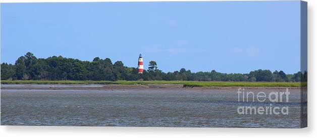 Sapelo Canvas Print featuring the photograph Sapelo Island Lighthouse II by Andre Turner