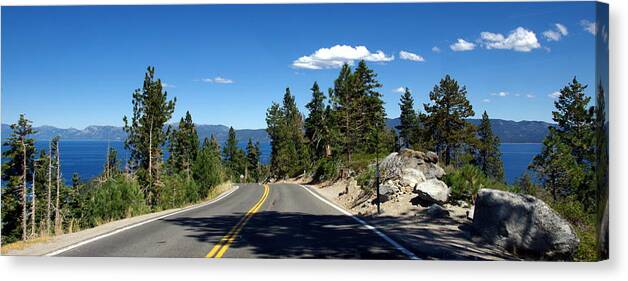 Lake Canvas Print featuring the photograph Lake Tahoe by Jeff Lowe