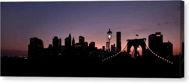 New York Canvas Print featuring the photograph Slice Of The City by Evelina Kremsdorf