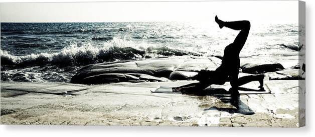 Beach Canvas Print featuring the photograph Become One by Stelios Kleanthous