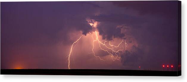 Lightning Canvas Print featuring the photograph Crazy Bolts by Darren White