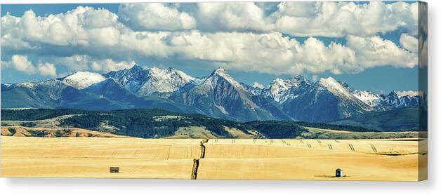 Bozeman Canvas Print featuring the photograph Gallatin Range by Todd Klassy