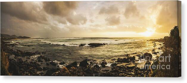 Beach Canvas Print featuring the photograph Goodbye sunshine by Jorgo Photography