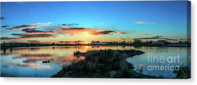 Reflections Canvas Print featuring the photograph Gorgeous Evening by Robert Bales