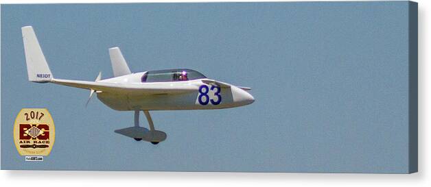 Big Muddy Air Race Canvas Print featuring the photograph Race 83 Fly By by Jeff Kurtz