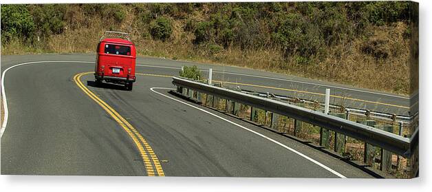 Bus Canvas Print featuring the photograph Ruby on the Road by Richard Kimbrough