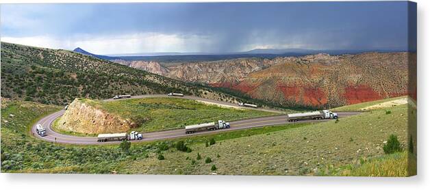 Convoy Canvas Print featuring the photograph The Department of Redundancy Department by David Andersen