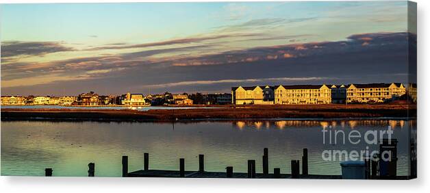 America Canvas Print featuring the photograph Fenwick Island Panorama by Thomas Marchessault