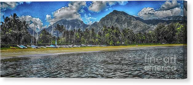  Canvas Print featuring the photograph Peaceful Hanalei by Eye Olating Images