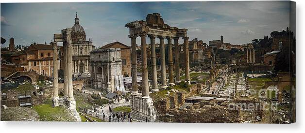 Rome Canvas Print featuring the photograph Roman Forum by Eye Olating Images