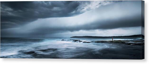 Seascape Canvas Print featuring the photograph Witness by Joshua Zhang