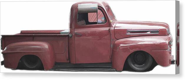 Ford Truck Canvas Print featuring the photograph Ford vintage Truck 1950s by Cathy Anderson