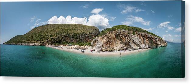 Vlora City Canvas Print featuring the photograph Life Is a Beach #1 by Ari Rex