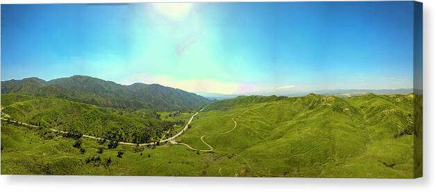Mountains Canvas Print featuring the photograph View Into the Great Beyond by Marcus Jones