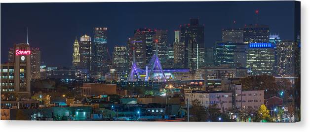 Boston Canvas Print featuring the photograph A Somerville view by Bryan Xavier