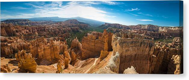 Bryce Canyon Canvas Print featuring the photograph Bryce Canyon Panoramic 2 by Phil Abrams