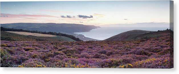 Tranquility Canvas Print featuring the photograph Exmoor Coast by James Osmond