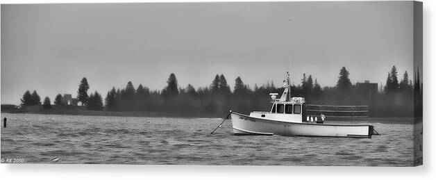 Bay Canvas Print featuring the photograph Subtle Mooring by Richard Bean