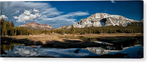 Water Canvas Print featuring the photograph Tuolumne Meadows by Cat Connor