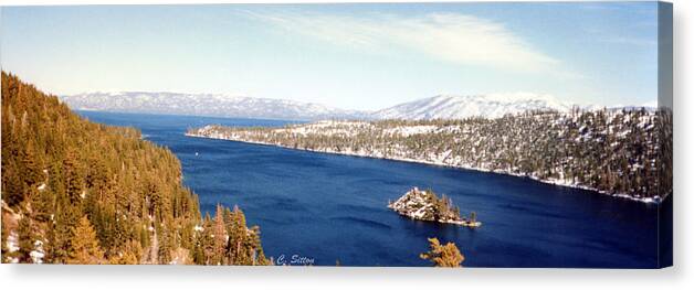Emerald Bay Photographs Canvas Print featuring the photograph Emerald Bay 2 by C Sitton