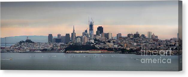 Downtown Skyline Canvas Print featuring the photograph San Francisco Skyline #3 by Wernher Krutein