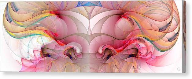 Abstract Art Canvas Print featuring the digital art 990 by Lar Matre