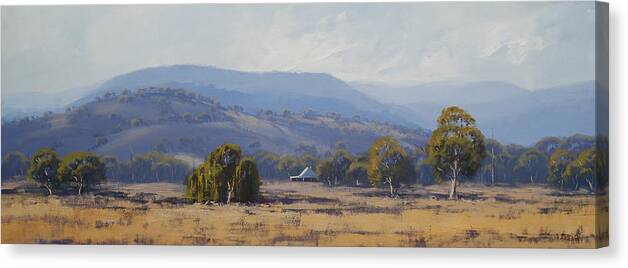 Rural Canvas Print featuring the painting Landscape Paintings by Graham Gercken