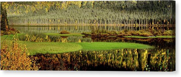  Canvas Print featuring the digital art Northern Lake by Mark Duffy