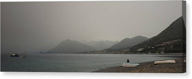 Storm Canvas Print featuring the photograph Storm approaching by Jocelyn Kahawai