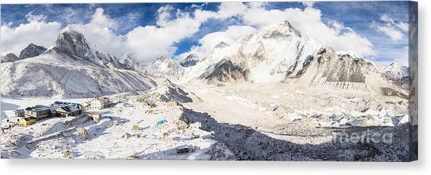 Ebc Canvas Print featuring the photograph Stunning Nepal - EBC by Didier Marti
