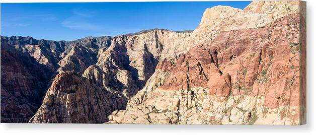 Landscapeaerial Canvas Print featuring the photograph Spectacular Rock Formations Are Found #1 by Ethan Daniels