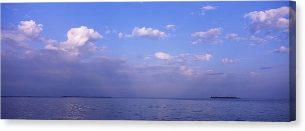 111938 Canvas Print featuring the photograph Clouds Over The Sea, Gulf Of Mexico by Panoramic Images