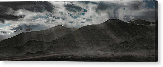 Nevada Canvas Print featuring the photograph DeathValley Sunbeams by Don Hoekwater Photography