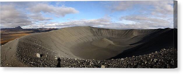 Iceland Canvas Print featuring the photograph The Hverfell or Hverfjall crater by RicardMN Photography