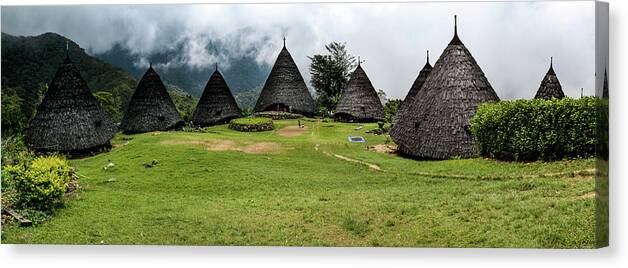Wae Rebo Canvas Print featuring the photograph The Mists Of Time - Wae Rebo Village, Flores, Indonesia by Earth And Spirit