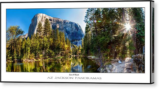 Yosemite National Park Canvas Print featuring the photograph Sunrise At Yosemite Poster Print by Az Jackson