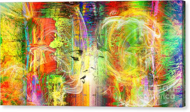 Spiritual Canvas Print featuring the digital art Look At Me by Atousa Raissyan