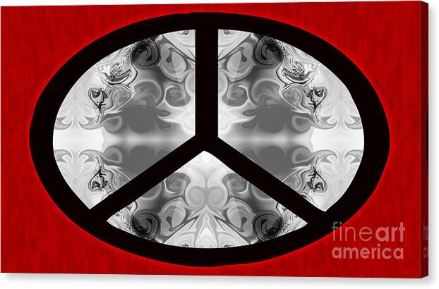 A Peace Of Life Canvas Print featuring the digital art A Peace Of Life by Omaste Witkowski